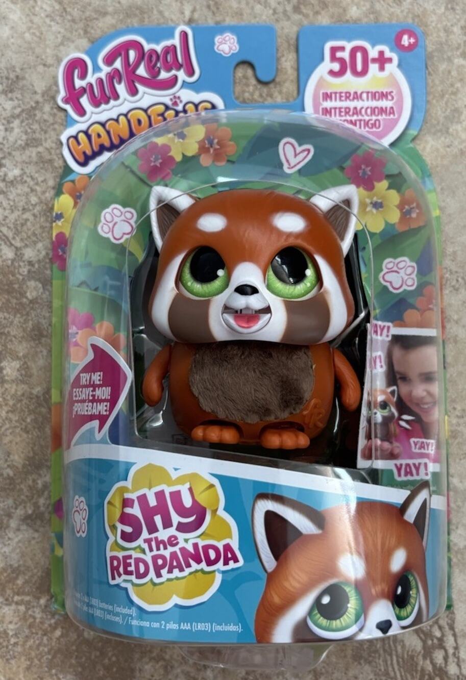 FurReal Handfuls Shy The Red Panda Interactive Toy 50+ Reactions NEW Hasbro